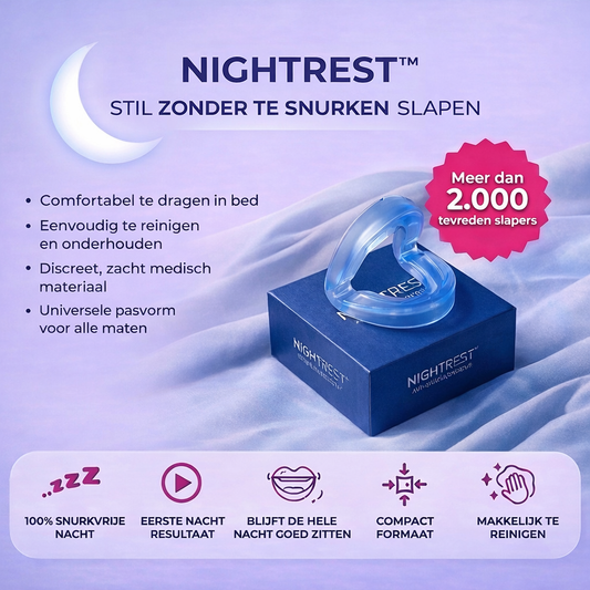 NIGHTREST™ Anti-Snurk Mondstuk – Rustige Nachten Zonder Snurken