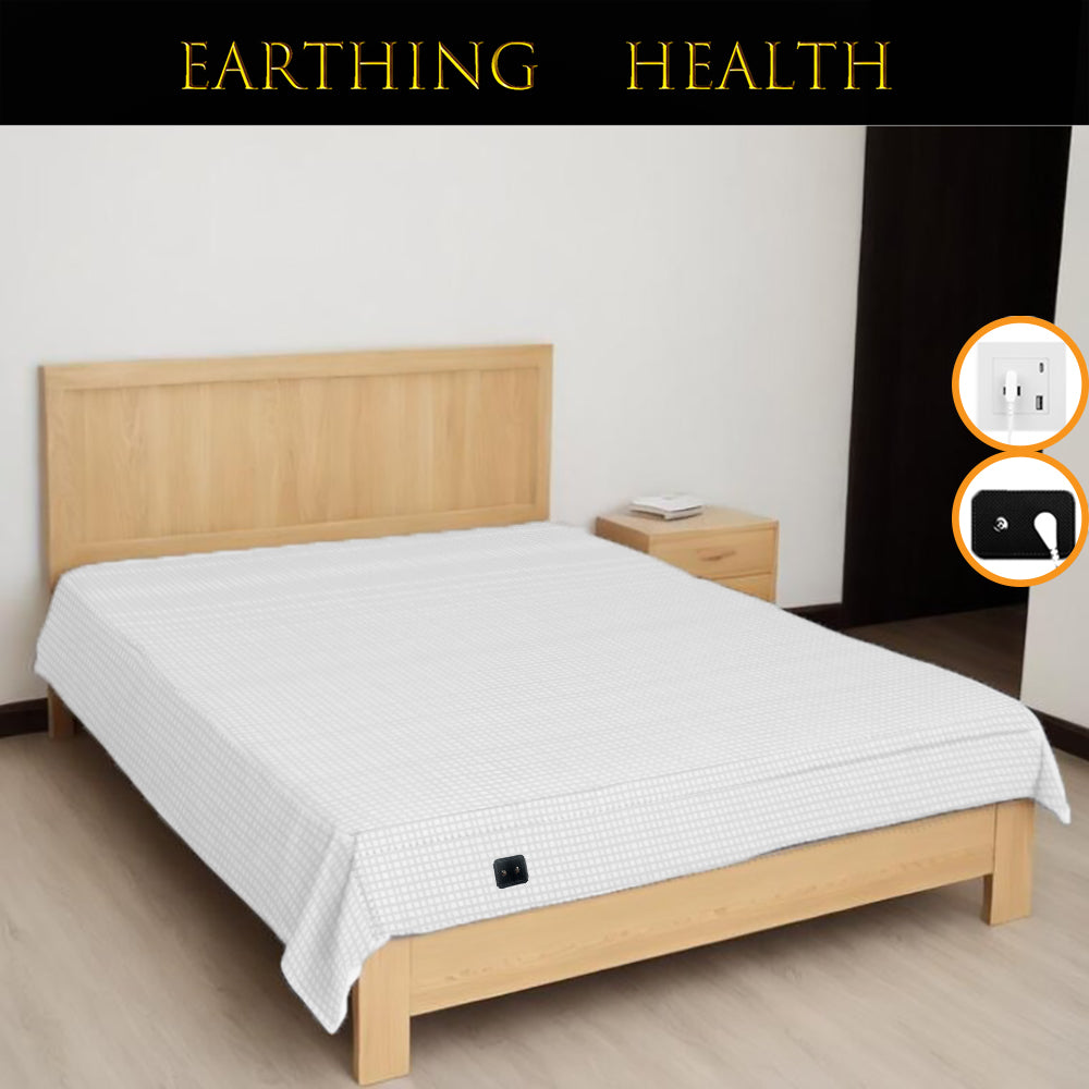 Earth grounding bed sheet
