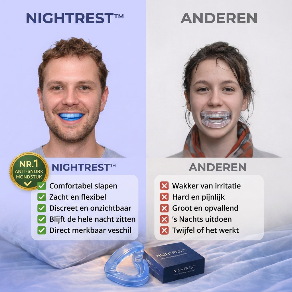 NIGHTREST™ Anti-Snurk Mondstuk – Rustige Nachten Zonder Snurken