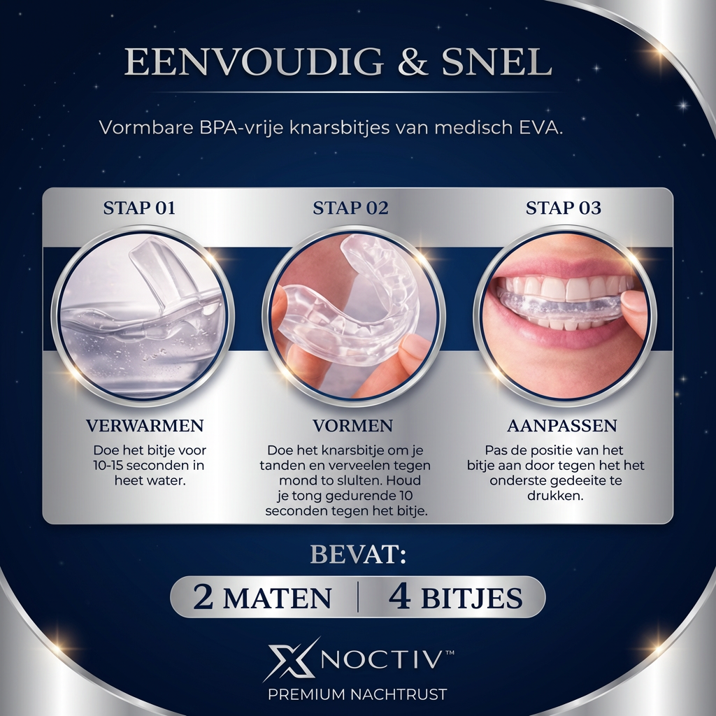 NOCTIV™ knarsbitje | WORD WAKKER ZONDER KAAKSPANNING