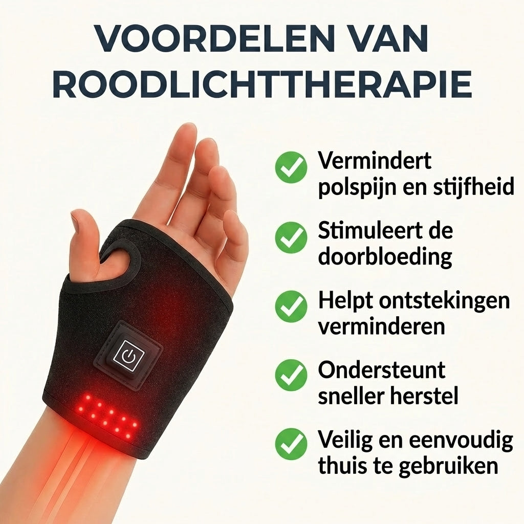 LUMIWRAP™ | VERLICHT POLSPIJN IN 20 MINUTEN