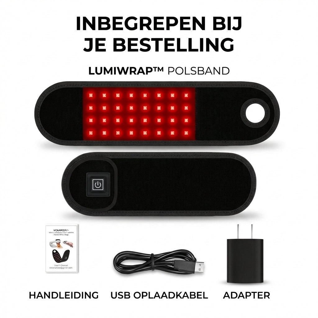 LUMIWRAP™ | VERLICHT POLSPIJN IN 20 MINUTEN