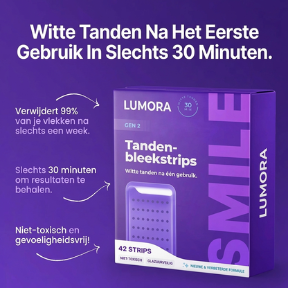 LUMORA™ WHITENING STRIPS | ZICHTBAAR WITTERE TANDEN ZONDER GEVOELIGHEID