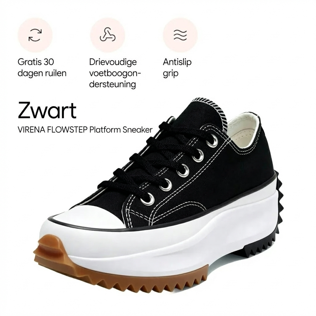 VIRENA FLOWSTEP™ | DE HELE DAG COMFORT ZONDER VOETPIJN